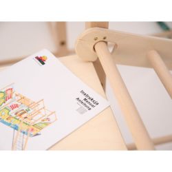 Duży plac zabaw Montessori z dwiema drabinkami drewnianymi