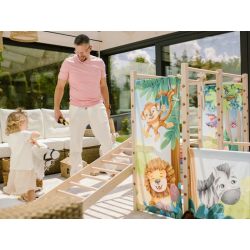 Mały plac zabaw Montessori z pochylnią wspinaczkową | Kids Jungle