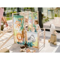 Mały plac zabaw Montessori z drabinką sznurkową